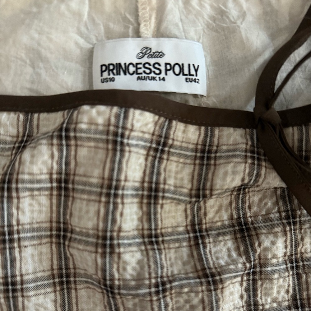 Princess Polly: Korren Low Rise Skort Plaid Petite *sold out on website* - Picture 5 of 5